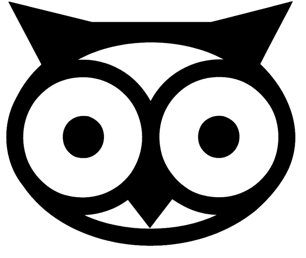 Owl's head vinyl sticker customize on line.     Animals Insects Fish 004-0994  